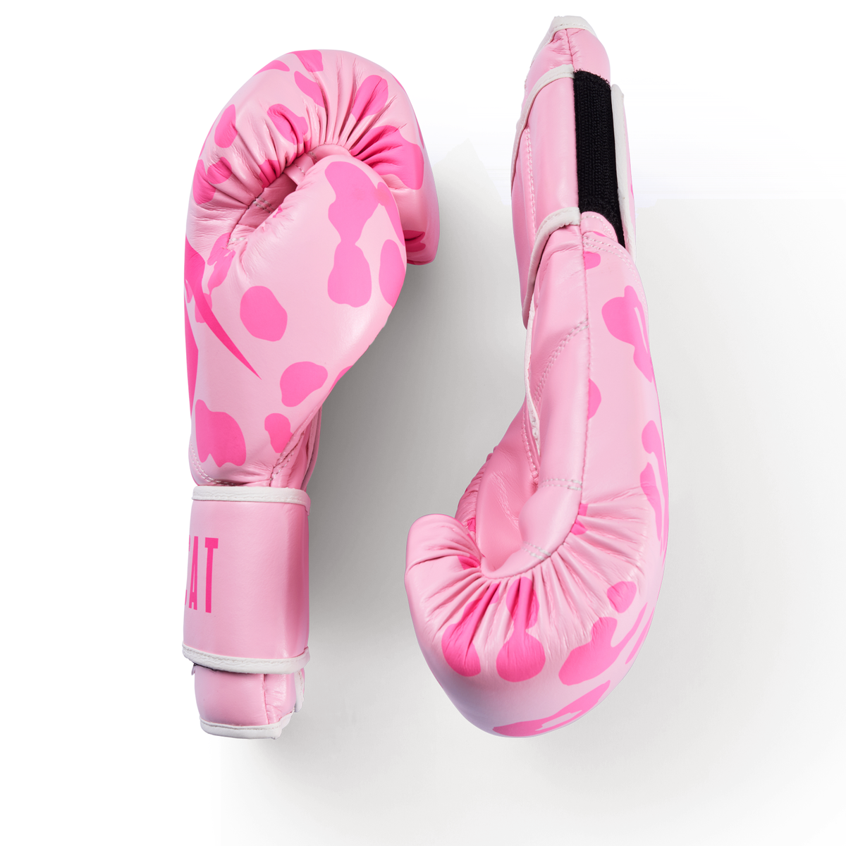 pink boxing gear Women's Pink Leopard Print Boxing Gloves