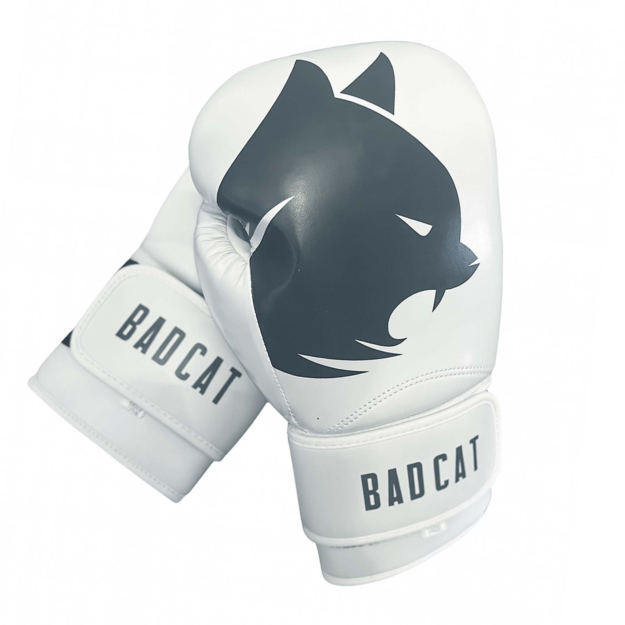 Women's white BAD CAT boxing gloves